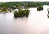 Gordonstoun Island and Prince Andrew Island in the Otonabee River beside the village of Lakefield. The two uninhabited islands were originally renamed in 1978 after Andrew Mountbatten-Windsor (formerly known as Prince Andrew, Duke of York) attended Lakefield College School in 1977 as a 16-year-old exchange student from Scotland's Gordonstoun School, where King Charles III and his father Prince Philip were also educated. (kawarthaNOW screenshot of Kawarthas Northumberland video)