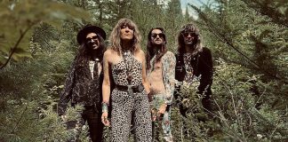 Juno-nominated Montreal-based hard rockers The Damn Truth (lead guitarist Tom Shemer, lead singer and rhythm guitarist Lee-la Baum, bassist Pierre-Yves Letellier, and drummer Dave Traina) are performing at FLATO Academy Theatre in Lindsay on March 27, 2026. (Photo: Natali Ortiz)