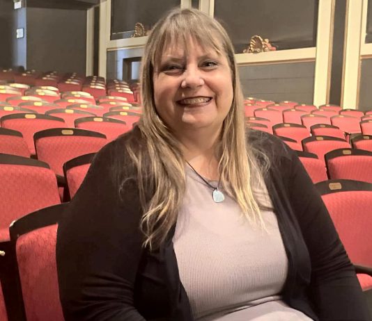 Victoria Shepherd became the general manager of FLATO Academy Theatre in Lindsay in March 2025. She previously had a 20-year career in the music industry as well as over 35 years of experience as a freelance theatre director in Toronto. (Photo: Paul Rellinger / kawarthaNOW)
