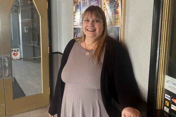 "I honestly thought I would never find another job that I loved, but here I am," says FLATO Academy Theatre general manager Victoria Shepherd. "I still get a thrill every time I walk into the theatre." (Photo: Paul Rellinger / kawarthaNOW)