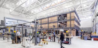 Fleming College's Kawartha Trades and Technology Centre at the Sutherland Campus in Peterborough provides students with flexible and integrated learning spaces for the skilled trades, one of the high-demand sectors the college is supporting through its first-ever entrance scholarships program for incoming full-time domestic students. (Photo courtesy of Fleming College)