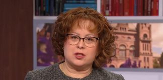 Jennifer Moore appearing on TVO's The Agenda with Steve Paikin in March 2025 when she was the chief administrative officer for Northumberland County. (kawarthaNOW screenshot)