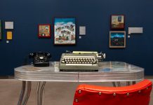 From April 18 to June 28, 2026, the Art Gallery of Peterborough will present Cavan artist JoEllen Brydon's multi-media exhibition "Elizabeth Thompson Advises" featuring letters written by her mother Jean Armstrong Brydon when she was a pseudonymous advice columnist for The Globe and Mail from 1966 and 1978. JoEllen has created paintings to depict some of the stories and is bringing them to life through audio recordings and short films. An opening reception is being held on Saturday, April 18 from 2 p.m. to 4 p.m. (Photo courtesy of Art Gallery of Peterborough)