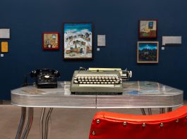 From April 18 to June 28, 2026, the Art Gallery of Peterborough will present Cavan artist JoEllen Brydon's multi-media exhibition "Elizabeth Thompson Advises" featuring letters written by her mother Jean Armstrong Brydon when she was a pseudonymous advice columnist for The Globe and Mail from 1966 and 1978. JoEllen has created paintings to depict some of the stories and is bringing them to life through audio recordings and short films. An opening reception is being held on Saturday, April 18 from 2 p.m. to 4 p.m. (Photo courtesy of Art Gallery of Peterborough)