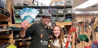 Managed by the Habitat for Humanity Peterborough & Kawartha Region (Habitat PKR), the Peterborough Tool Library at the Peterborough ReStore is now known as the Kawartha Tool Library and has been expanded to include a second location at the Lindsay ReStore. The rebranding of the volunteer-run tool library and its expansion to Lindsay was made possible by a grant from the Congregations of the Sisters of St. Joseph in Canada. (Photo courtesy of Habitat PKR)