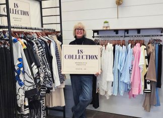 DJC Modern Apparel owner Nancy Wiskel has launched an all-new 18+ Collection featuring high-quality casual and workwear for women who wear sizes 18 to 24 and up to 3XL. The new collection features pieces by Kaffe Curve, a Danish plus-size brand that will be hosting a trunk show displaying spring and summer apparel during a special launch event at the Peterborough boutique on May 5, 2026. (Photo: Ashley Bonner)