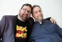 Jared Nathan and Blair "TheHandy" Williams, both Toronto comedians living with disability, are the founders of Disability Privilege Productions, which aims to make comedy more accessible and inclusive. The company is bringing its "Laughs Without Limits" stand-up comedy show to The Theatre on King in downtown Peterborough on April 25, 2026. Hosted by Blair and headlined by Jared, the show will also feature comedians Tia Percy and Todd Blenkhorn. (Photo courtesy of Disability Privilege Productions)