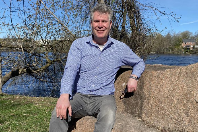 Dr. Michael Eamon, longtime principal of Trent University's Catharine Parr Traill College, is running for Peterborough mayor in the 2026 municipal election. The first-time candidate says he want to fully commit himself to public office by taking on the full-time job of mayor and leveraging his 30 years of experience in the federal civil service and academia. (Photo: Paul Rellinger / kawarthaNOW)