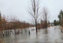 Minden Hills continues flood response as Gull River levels rise, including setting up an evacuation centre Increasing water levels of the Gull River, which runs through the Township of Minden Hills including the community of Minden, resulted in the township declaring a state of emergency on April 14, 2026. (Photo: Haliburton County OPP / Facebook)