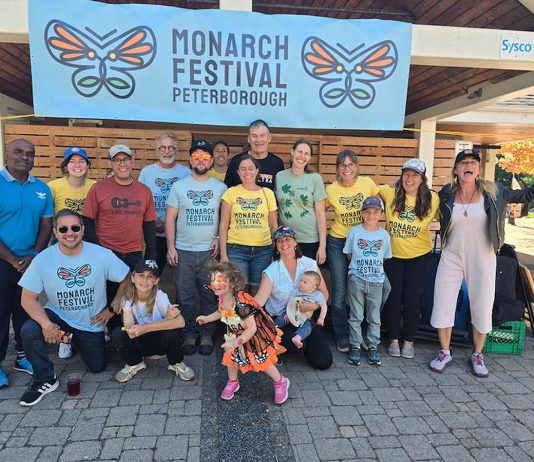 The Monarch Ultra committee, including Monarch Ultra co-founder Carlotta James (far right) at a previous Monarch Festival in Millennium Park in downtown Peterborough. The 2026 festival, which includes a 10-kilometre race and a one-kilometre kids' fun run, takes place on Saturday, September 19. (Photo: Kateryna Sysoieva)