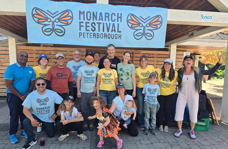 The Monarch Ultra committee, including Monarch Ultra co-founder Carlotta James (far right) at a previous Monarch Festival in Millennium Park in downtown Peterborough. The 2026 festival, which includes a 10-kilometre race and a one-kilometre kids' fun run, takes place on Saturday, September 19. (Photo: Kateryna Sysoieva)