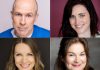 Local performers and New Stages Theatre veterans Kerry Griffin, Megan Murphy, Kate Suhr, and Linda Kash star in a staged reading of Jane Cooper Ford's comedy "Paul and Linda Plan a Threesome" on May 2 and 3, 2026 at the Market Hall Performing Arts Centre in downtown Peterborough. Directed by Mark Wallace, the hilarious and heartfelt comedy tells the story of a serious and successful couple who decided to spice up their marriage. (kawarthaNOW collage of supplied photos)