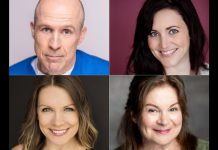 Local performers and New Stages Theatre veterans Kerry Griffin, Megan Murphy, Kate Suhr, and Linda Kash star in a staged reading of Jane Cooper Ford's comedy "Paul and Linda Plan a Threesome" on May 2 and 3, 2026 at the Market Hall Performing Arts Centre in downtown Peterborough. Directed by Mark Wallace, the hilarious and heartfelt comedy tells the story of a serious and successful couple who decided to spice up their marriage. (kawarthaNOW collage of supplied photos)