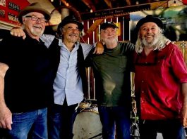 The Peterborough Musicians Benevolent Association's monthly Deluxe Live music event on Saturday afternoon at The Social Pub in downtown Peterborough features Havelock bluesman Al Lerman, founder of the Juno award-winning band Fathead, performing with his longtime Fathead bandmate Bob "Omar" Tunnoch on bass along with Gary Peeples on guitar and Al Black on drums. Sam Allison aka Lotus Wight, who was nominated as Stan Rogers Traditional Singer of the Year at the 2026 Canadian Folk Music Awards, will open the show. (Photo via PMBA / Facebook)
