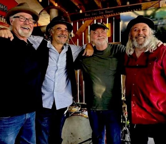 The Peterborough Musicians Benevolent Association's monthly Deluxe Live music event on Saturday afternoon at The Social Pub in downtown Peterborough features Havelock bluesman Al Lerman, founder of the Juno award-winning band Fathead, performing with his longtime Fathead bandmate Bob "Omar" Tunnoch on bass along with Gary Peeples on guitar and Al Black on drums. Sam Allison aka Lotus Wight, who was nominated as Stan Rogers Traditional Singer of the Year at the 2026 Canadian Folk Music Awards, will open the show. (Photo via PMBA / Facebook)