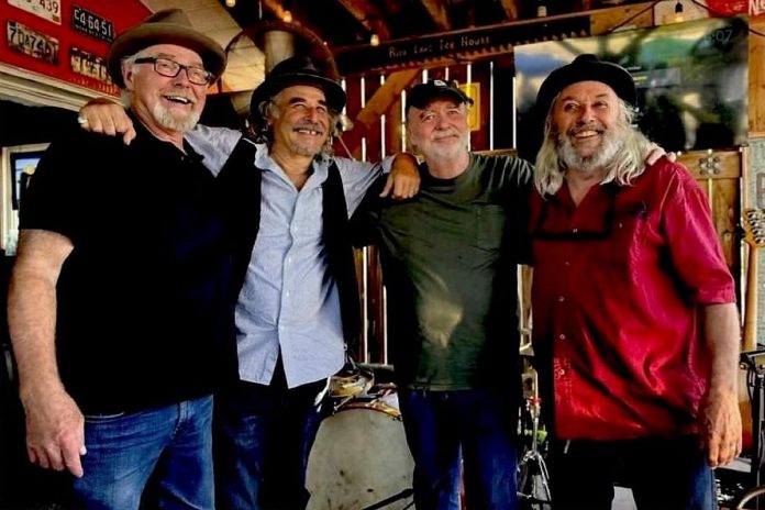 The Peterborough Musicians Benevolent Association's monthly Deluxe Live music event on Saturday afternoon at The Social Pub in downtown Peterborough features Havelock bluesman Al Lerman, founder of the Juno award-winning band Fathead, performing with his longtime Fathead bandmate Bob "Omar" Tunnoch on bass along with Gary Peeples on guitar and Al Black on drums. Sam Allison aka Lotus Wight, who was nominated as Stan Rogers Traditional Singer of the Year at the 2026 Canadian Folk Music Awards, will open the show. (Photo via PMBA / Facebook)