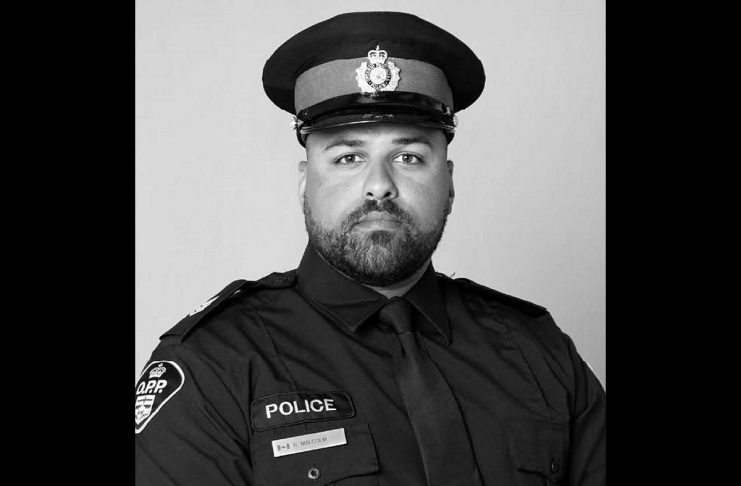 33-year-old Brandon Malcolm, a sergeant with the Northumberland Ontario Provincial Police (OPP), died on April 27, 2026 when his motorcycle crashed on Highway 401 in Cobourg. (OPP photo)
