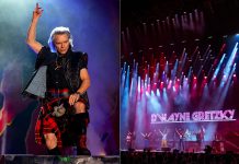 Juno award-winning pop-rock musician Gowan will open the 39th season of Peterborough Musicfest at Del Crary Park on June 27, 2026, with popular Toronto-based pop-rock cover band Dwayne Gretzky performing on July 29. (kawarthaNOW collage of supplied photos)