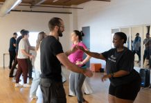 More than a dance studio, PTBO Ballroom brings community dance socials to Peterborough The new Peterborough dance studio PTBO Ballroom is not only teaching participants how to enjoy the benefits of ballroom and Latin dance but is also building a community around it. Founded by Courtney Carter, the studio leads private wedding dance lessons, as well as drop-in, series, and pop-up classes and events in a range of styles including salsa, bachata, merengue, swing, hustle, and more. (Photo courtesy of Courtney Carter)