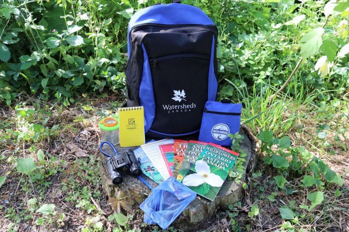 With funding support from the CIBC Foundation and a $3,000 grant from the Peterborough Foundation, Watersheds Canada is launching a Nature Discovery Backpack lending library in 2026 at the Asphodel-Norwood Public Library, with four Ontario curriculum-linked backpacks available for students and families to borrow. The environmental organization is one of seven charities that recently received a total of $28,655 in grants from the volunteer-run Peterborough Foundation. (Photo: Watersheds Canada)