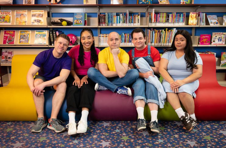 The cast of the Capitol Theatre's production of "You're A Good Man, Charlie Brown" includes (left to right) Kyle Golemba as Schroeder, Jillian Mitsuko as Sally, Amir Haidar as Charlie Brown, Ben Kopp as Linus, and Ap Bautista as Lucy. The family-friendly musical based on the characters created by Charles M. Schulz runs for 19 performances from May 15 to 31, 2026 at the historic venue in downtown Port Hope. (Photo: Sam Moffatt)