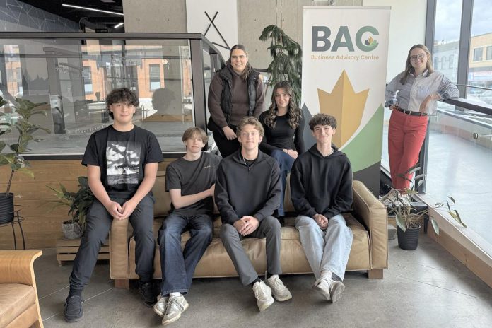 Community Futures Peterborough's Business Advisory Centre entrepreneurship officer Allison Adam (far right) in the Venture North building in downtown Peterborough with the six young entrepreneurs selected to participate in the 2026 Summer Company program funded by the provincial government and delivered by the Business Advisory Centre. The Business Adivsory Centre received 40 applications for this year's program, which is almost double the number received in 2025. (Photo courtesy of Community Futures Peterborough) Community Futures Peterborough's Business Advisory Centre entrepreneurship officer Allison Adam (far right) in the Venture North building in downtown Peterborough with the six young entrepreneurs selected to participate in the 2026 Summer Company program funded by the provincial government and delivered by the Business Advisory Centre. The Business Adivsory Centre received 40 applications for this year's program, which is almost double the number received in 2025. (Photo courtesy of Community Futures Peterborough)
