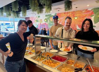 Peterborough entrepreneur Susan Tung (left) opened Mei Mei, a Chinese buffet restaurant at 1040 Lansdowne Street West, with financial support from Community Futures Peterborough (CFP). Tung first became connected with the not-for-profit organization while participating in the Business Advisory Centre's Starter Company Plus program to expand Hanoi House by launching Electric City Catering, and later obtained a flexible loan from CFP to finance renovations for the restaurant's opening. (Photo courtesy of Susan Tung)