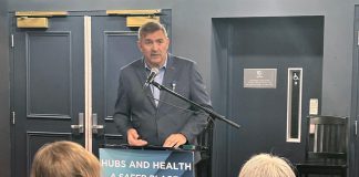 At Showplace Performance Centre on January 27, 2025, Peterborough-Kawartha MPP Dave Smith announced the Ontario government is investing $6.2 million in a Homelessness and Addiction Recovery Treatment (HART) Hub in Peterborough, one of 27 approved across Ontario. (Photo courtesy of MPP Dave Smith's office)