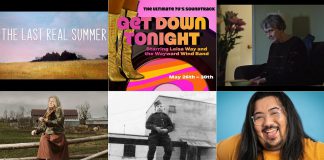 encoreNOW for May 18, 2026 features (from left to right, top and bottom) Northumberland Players season-ending production of "The Last Real Summer" at Cobourg's Firehall Theatre, Get Down Tonight featuring Leisa Way and the Wayward Wind Band at Bobcaygeon's Globus Theatre, a screening of Dr. Jenny Ingram's "No More Silent Battles" at Lakefield College School's Bryan Jones Theatre, Melissa Payne's Harmony for Healthcare fundraise at Campbellford's Aron Theatre, Trent Valley Archives Theatre's "The Kid from Simcoe Street" at Peterborough's Market Hall, and "Chris Tsujiuchi's Big Gay Cabaret" at Port Hope's Capitol Theatre. (kawarthaNOW collage)