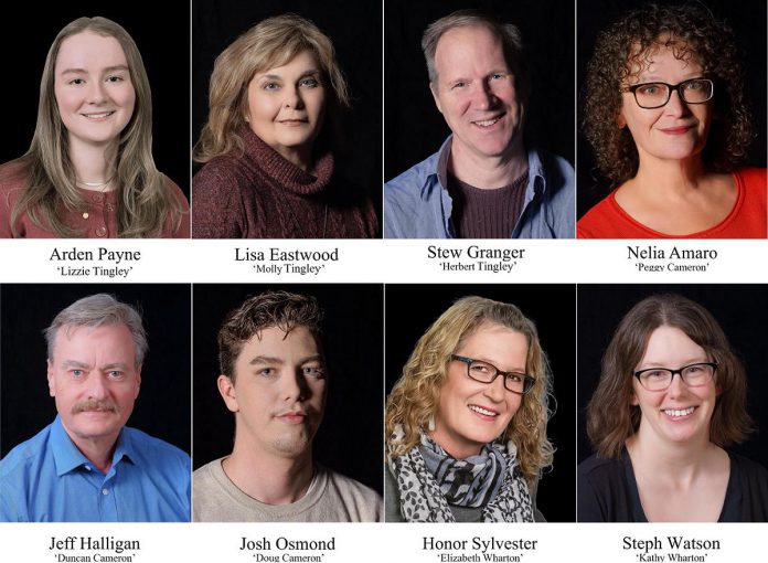 The cast of the Northumberland Players production of "The Last Real Summer" by Warren Graves. (kawarthaNOW collage of Northumberland Players photos)