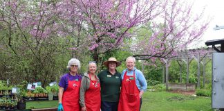 The Peterborough and Area Master Gardeners are longtime supporters of GreenUP Ecology Park. Every year, master gardeners provide customers with expert advice during opening weekend. After the GreenUP Ecology Park Native Plant Nursery opens for the season on May 16, 2026, they will continue to provide horticultural advice to visitors every weekend until the end of June. (Photo: Jessica Todd / GreenUP)