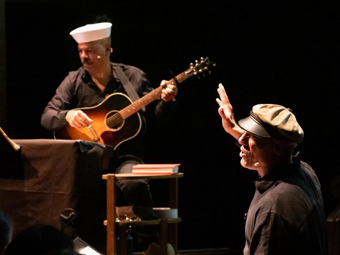 Brothers Lance and Beau Dixon perform in "Footnote to Freedom" presented by New Stages Theatre at Market Hall Performing Arts Centre in downtown Peterborough on November 9, 2025. The acclaimed show uses song and story to explore the life of their grandfather George Dixon, who served in Canada's only segregated Black battalion during World War I. The Dixon brothers will perform the show again at the Jalynn Bennett Amphitheatre on August 13, 2026, one of four performances New Stages is presenting as part of the William and Nona Heaslip Foundation Summer Festival. (Photo: Andy Carroll) Brothers Lance and Beau Dixon perform in "Footnote to Freedom" presented by New Stages Theatre at Market Hall Performing Arts Centre in downtown Peterborough on November 9, 2025. The acclaimed show uses song and story to explore the life of their grandfather George Dixon, who served in Canada's only segregated Black battalion during World War I. The Dixon brothers will perform the show again at the Jalynn Bennett Amphitheatre on August 13, 2026, one of four performances New Stages is presenting as part of the William and Nona Heaslip Foundation Summer Festival. (Photo: Andy Carroll)