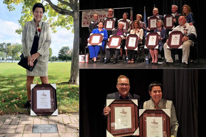 Jeannine Taylor, pictured with her fellow inductees including Mike Melnik, was inducted into the Peterborough & District Pathway of Fame in September 2023. (Photos: Bruce Head)