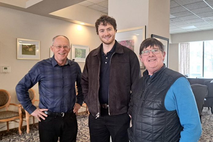 Gerry McBride, David Francis Clarke, and Ed Schroeter are the writing team behind Trent Valley Archive Theatre's "The Kid from Simcoe Street," based on the 2012 memoir by David's grandfather James Clarke. (Photo: Suzanne Schroeter)