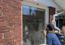 Based in Peterborough, Mudslide Window and Eavestrough Cleaning offers high-quality service that goes above and beyond for residential, commercial, and cottage properties across the Kawarthas. From cleaning of interior and exterior windows to clearing eavestroughs and flushing downspouts, power-washing, and providing minor roof repairs, David Hillis and Georgia Fisher's small business provides flexible and full-service solutions to get homes ready for the summer months. (Photo courtesy of Mudslide Window and Eavestrough Cleaning)