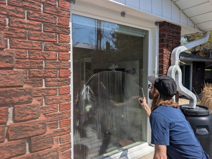 Based in Peterborough, Mudslide Window and Eavestrough Cleaning offers high-quality service that goes above and beyond for residential, commercial, and cottage properties across the Kawarthas. From cleaning of interior and exterior windows to clearing eavestroughs and flushing downspouts, power-washing, and providing minor roof repairs, David Hillis and Georgia Fisher's small business provides flexible and full-service solutions to get homes ready for the summer months. (Photo courtesy of Mudslide Window and Eavestrough Cleaning)