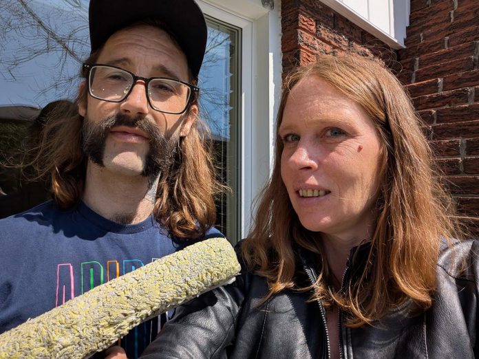 David Hillis and Georgia Fisher are the founders of Mudslide Window and Eavestrough Cleaning, a small business based in Peterborough that services residential, commercial, and cottage properties across the Kawarthas. Hillis has 10 years of window and eavestrough cleaning experience, while Fisher has experience in customer service, administration, and marketing. (Photo courtesy of Mudslide Window and Eavestrough Cleaning)