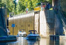 Lock 42 - Couchiching on the Trent-Severn Waterway. (Photo: Parks Canada)