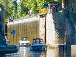 Lock 42 - Couchiching on the Trent-Severn Waterway. (Photo: Parks Canada)