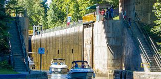 Lock 42 - Couchiching on the Trent-Severn Waterway. (Photo: Parks Canada)
