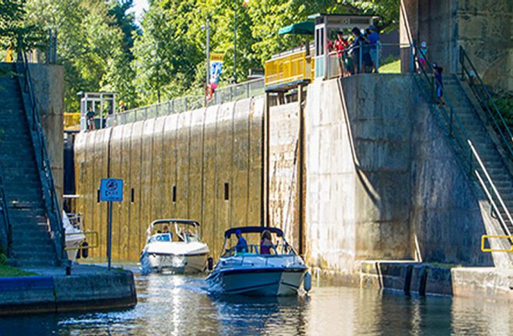 Lock 42 - Couchiching on the Trent-Severn Waterway. (Photo: Parks Canada)
