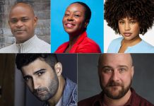 New Stages Theatre closes its season with staged reading of Lynn Nottage’s award-winning dramedy ‘Clyde’s’ New Stages Theatre presents a staged reading of Lynn Nottage's award-winning dramatic comedy "Clyde's" at Market Hall Performing Arts Centre in downtown Peterborough featuring (left to right, top and bottom) Sterling Jarvis, Ordena Stephens-Thompson, Chelsea Russell, René Escobar Jr., and Tim Walker. (kawarthaNOW collage of supplied photos)