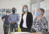 ‘It’s not a hypothetical’: Medical officer of health says Peterborough CTS closure will drive more overdoses to ER Lakelands Public Health medical officer of health Dr. Thomas Piggott (left) with PARN executive director Dane Record (second from left) during a May 2022 media tour prior to the opening of Peterborough's Consumption and Treatment Site (CTS) on Simcoe Street in downtown Peterborough. Also pictured are CTS program manager Kerri Kightley and Fourcast executive director Donna Rogers. (Photo: Jeannine Taylor / kawarthaNOW)