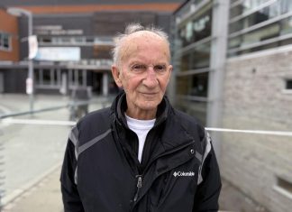 80-year-old Peterborough resident Allan Saltern received vascular care at Peterborough Regional Health Centre (PRHC) after being unable to walk due to restricted blood flow in his legs. When he had severe complications following the complex vascular surgeries, he was required to spend three weeks in the hospital learning how to walk again. With a hybrid operating room at PRHC, Saltern would have been able to receive multiple minimally invasive surgeries at the same time, reducing stress on him and his family and reducing his recovery time in hospital. (Photo courtesy of PRHC Foundation)