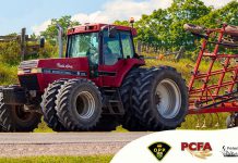 The Peterborough County OPP, Peterborough County Federation of Agriculture, and Peterborough County are reminding drivers to "share the road" with slower-moving farm vehicles during planting season. (Graphic: Peterborough County)