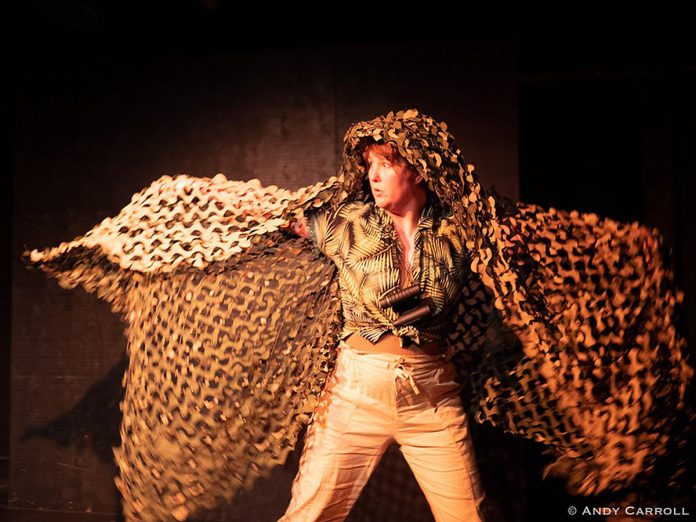 Peterborough performer Naomi Duvall presenting "Flightless Pursuit" which was co-choreographed for the "small dance for a small space" festival held by The Theatre on King in 2024. The festival was launched in 2013 by Ryan Kerr, founder of the black box theatre, as a space for local performers to test new works on audiences. (Photo: Andy Carroll)