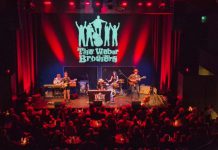 The Weber Brothers performing during a sold-out album release show at the Market Hall in downtown Peterborough on May 1, 2026, featuring (left to right) Lance Anderson, Emily Burgess, Ryan Weber, Maddy Hope, and Sam Weber. The Weber Brothers will be performing at the FLATO Academy Theatre in Lindsay on Thursday, May 14. (Photo: Patricia Levert Thorne)