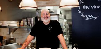 Tyrone Flowers, owner of The Vine pescetarian restaurant in Peterborough, made the difficult decision to launch a GoFundMe campaign after dealing with health challenges that have resulted in the indefinite closure of dine-in and take-out service. Flowers and his partner Lauren Mortlock assures The Vine will still be showing up for community events they have committed this spring and summer, as well as visits to the Peterborough Farmers' Market on Saturday morning. (Photo courtesy of The Vine)