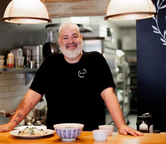 Tyrone Flowers, owner of The Vine pescetarian restaurant in Peterborough, made the difficult decision to launch a GoFundMe campaign after dealing with health challenges that have resulted in the indefinite closure of dine-in and take-out service. Flowers and his partner Lauren Mortlock assures The Vine will still be showing up for community events they have committed this spring and summer, as well as visits to the Peterborough Farmers' Market on Saturday morning. (Photo courtesy of The Vine)