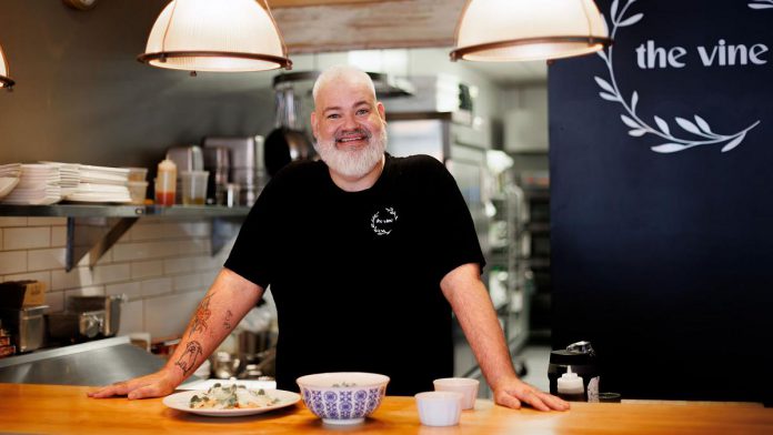Tyrone Flowers, owner of The Vine pescetarian restaurant in Peterborough, made the difficult decision to launch a GoFundMe campaign after dealing with health challenges that have resulted in the indefinite closure of dine-in and take-out service. Flowers and his partner Lauren Mortlock assures The Vine will still be showing up for community events they have committed this spring and summer, as well as visits to the Peterborough Farmers' Market on Saturday morning. (Photo courtesy of The Vine)